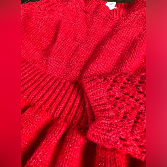 CAT & JACK | Toddler Girls’ Red Sweater Dress - 2T - Picture 2 of 5